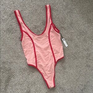 Forever 21 Pink and Red Bodysuit